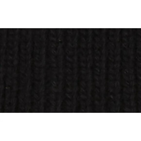 Givenchy Italy Wool/Cashmere Leather Patch Beanie Hat in Black Unisex - Picture 3 of 4